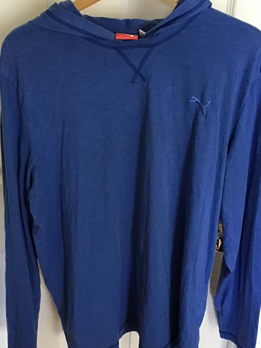 Puma Men’s Blue Long-Sleeve Hooded Tee